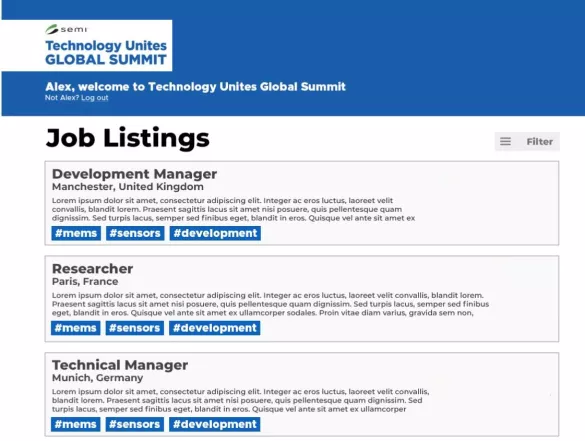 job listing without logos